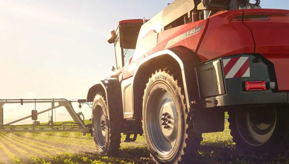 30 % de stabilité en plus avec le nouveau pneu Vredestein Traxion CropCare pour pulvérisateurs