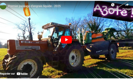 Premier passage d’engrais liquide – 2025