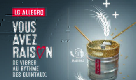 Orge LG ALLEGRO homologuée en brasserie