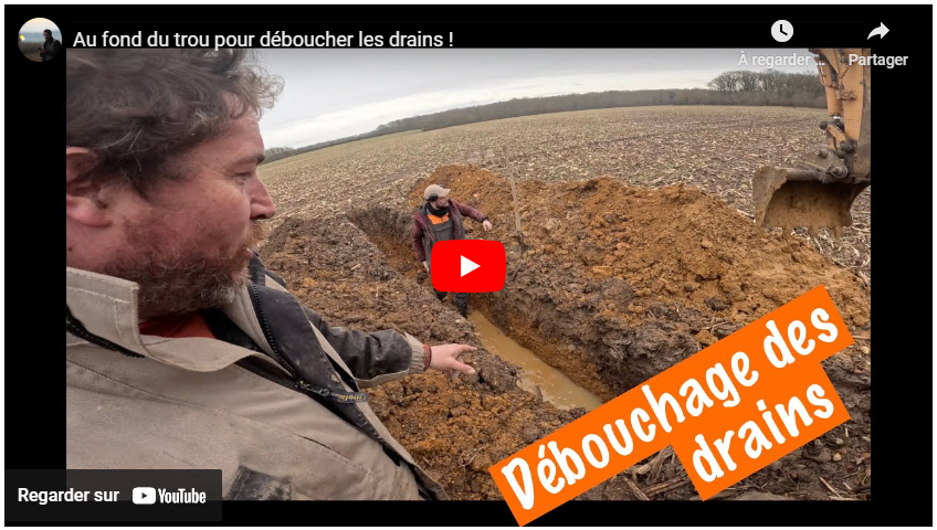 Débouchage des drains