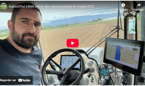 Aujourd’hui c’était semis des oignons jaunes et rouges 2025