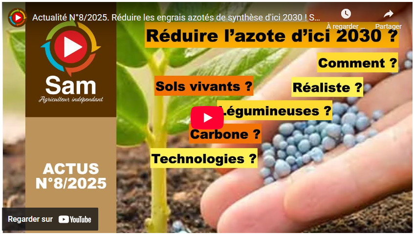 réduire les engrais azotés de synthèse d'ici 2030