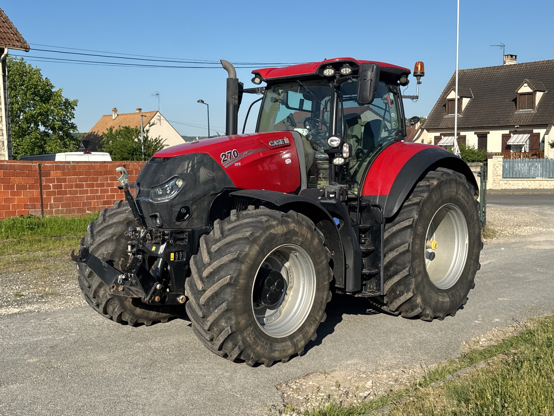2017 case ih optum 270 cvx tracteur agricole 4wd tractor (serial zhem51014)