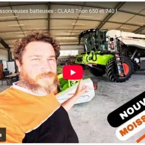 nouvelles moissonneuses batteuses claas trion 650 et 740