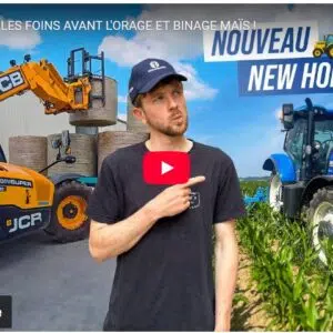 À fond dans les foins avant l'orage et binage maïs