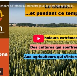 le climat...et pendant ce temps là l'orchestre joue et le monde réfléchi comment s'auto détruire...