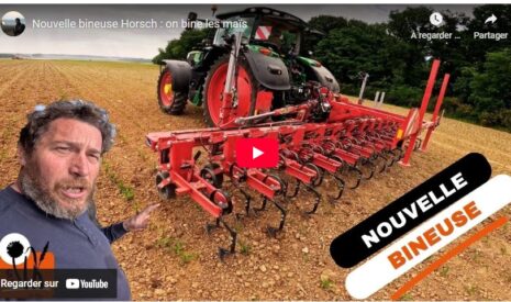 Nouvelle bineuse Horsch : on bine les maïs