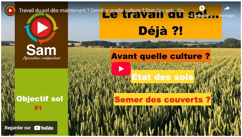 travail du sol dès maintenant derrière quelle culture etat des sols couverts objectif sol 1