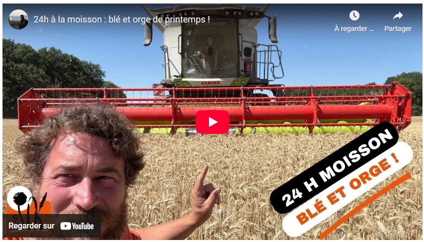 24h à la moisson : blé et orge de printemps !