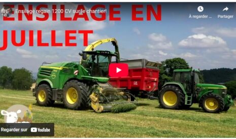 Ensilage regain 1200 CV sur le chantier!