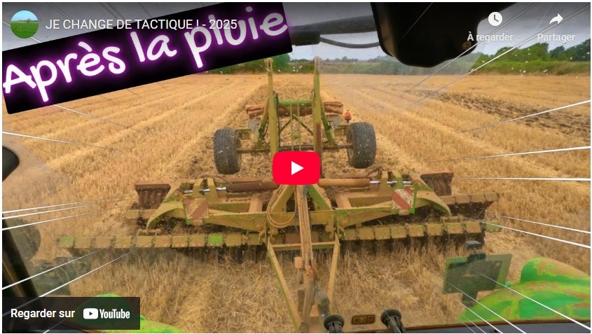 Nouvelle tactique : déchaumage avec outil à disque