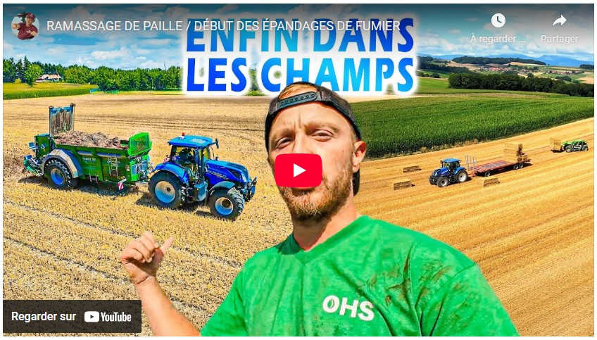 Ramassage de paille / Début des épandages de fumier
