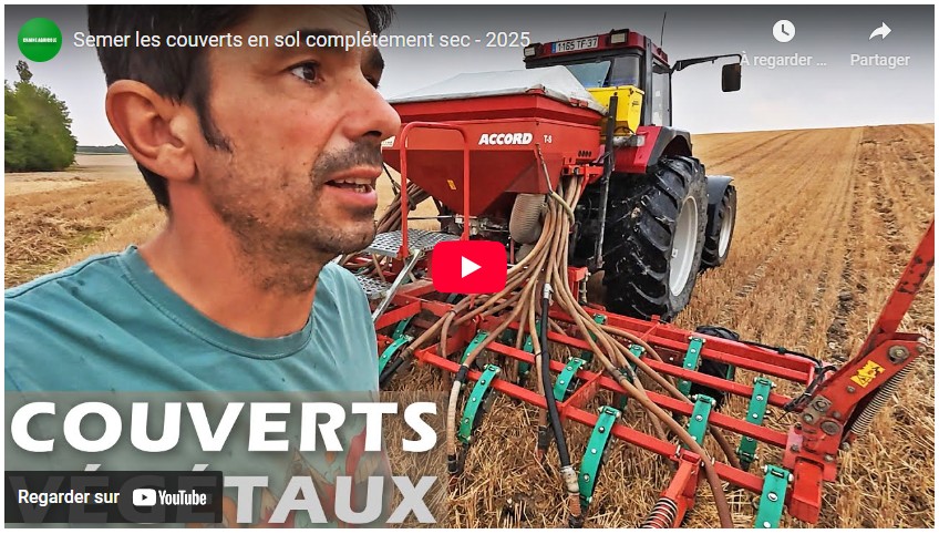 Semer les couverts en sol complétement sec – 2025