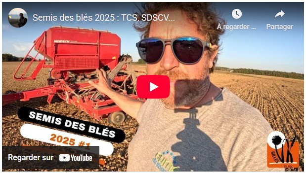 Semis des blés 2025 : super conditions !