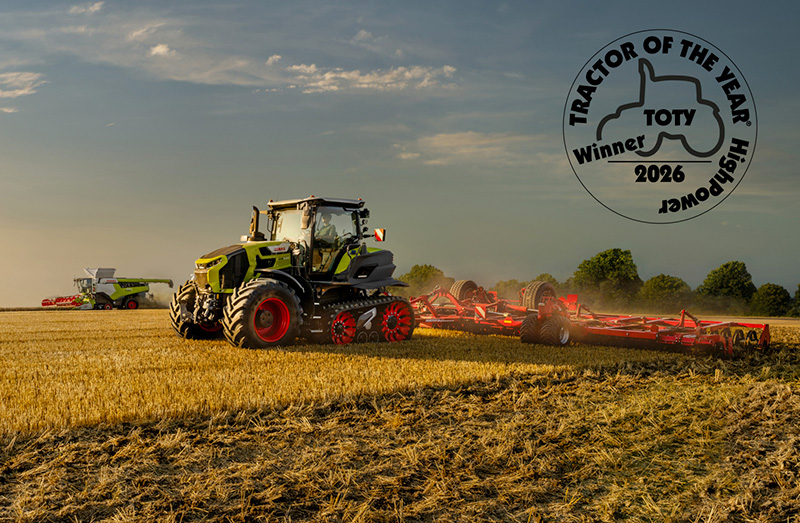 AXION 9.450 élu tracteur de l&rsquo;année 2026 dans la catégorie Forte Puissance