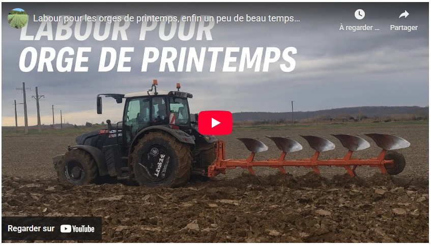 Labour pour les orges de printemps, enfin un peu de beau temps…