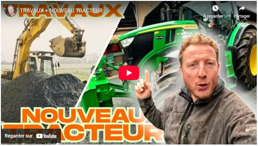 Travaux et nouveau tracteur
