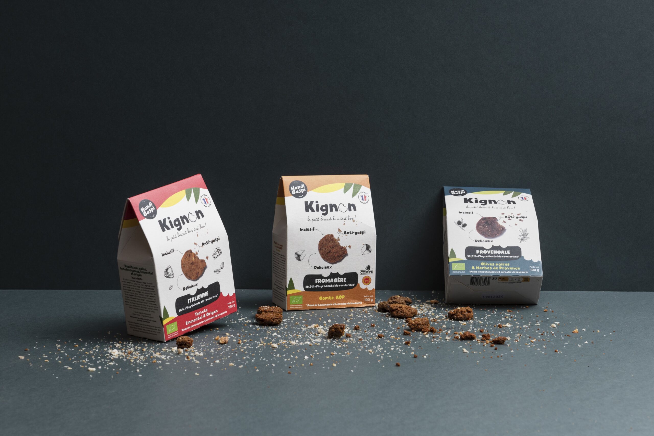 La biscuiterie Handi-Gaspi a développé des recettes salées.
