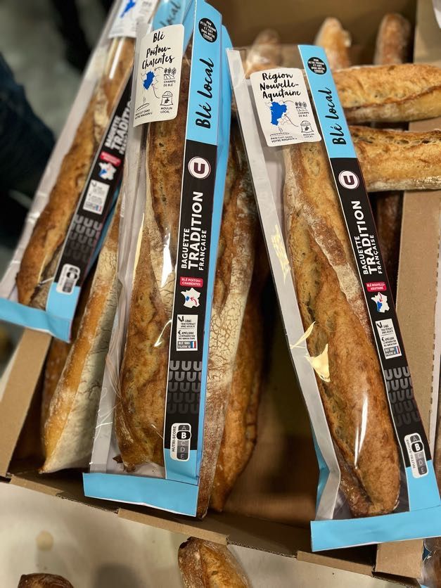 Deux millions de baguettes U Poitou-Charentes Nouvelle-Aquitaine doivent être vendues chaque année.