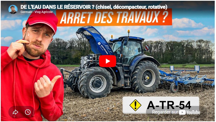 De l&rsquo;eau dans les réservoir ? (chisel, décompacteur, rotative)