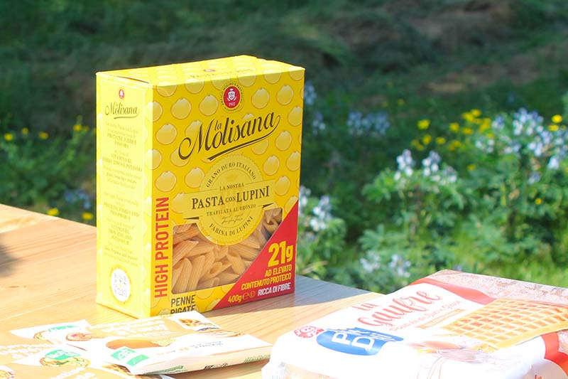 Parmi les clients d’Inveja, l’italien La Molisana, proposant des pâtes enrichies au lupin.