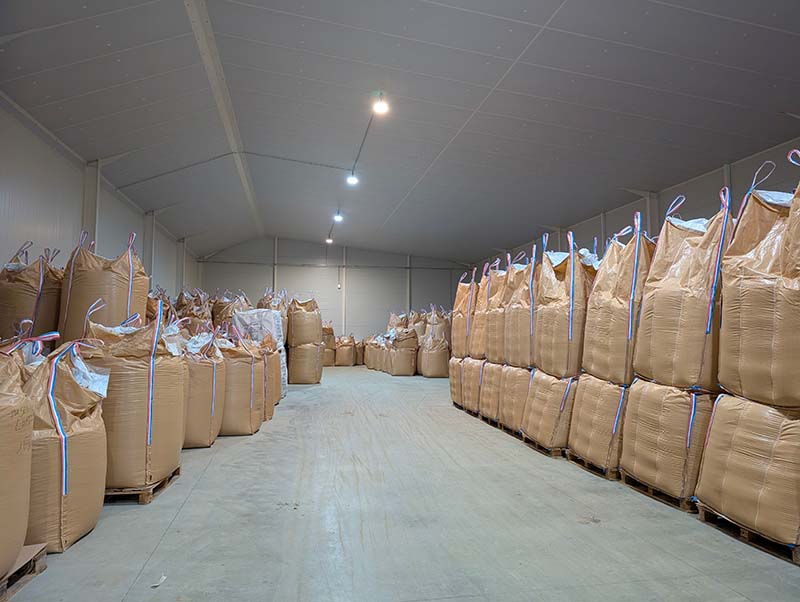 Agro Logic a largement amélioré ses conditions de stockage avec son extension.