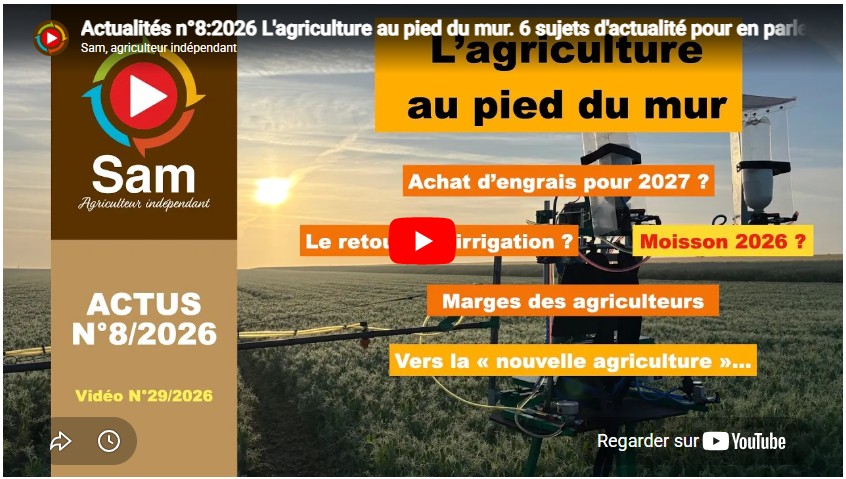 Actualités n°8:2026 L'agriculture au pied du mur. 6 sujets d'actualité pour en parler.