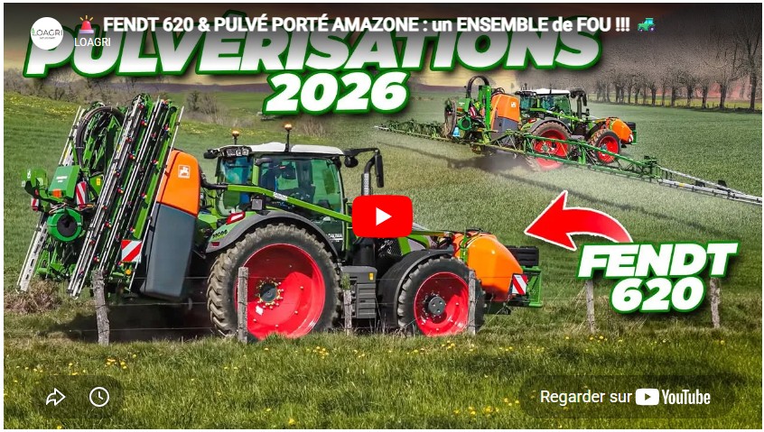 Fendt 620 & pulvé porté Amazone : en ensemble de fou !!!