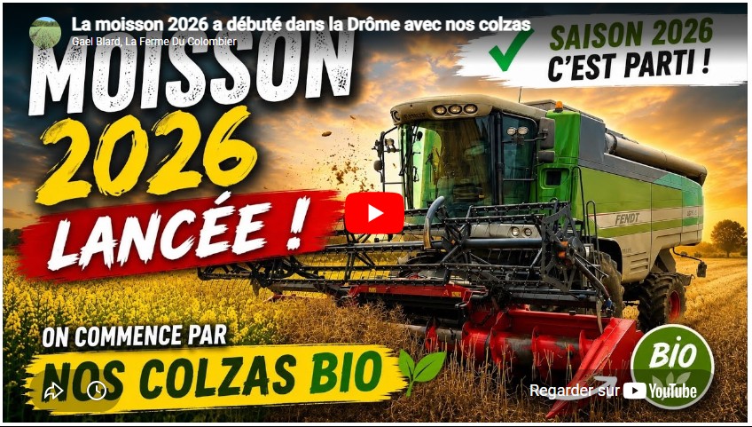 La moisson 2026 a débuté dans la Drôme avec nos colzas