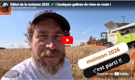 Début de la moisson 2026 🚜 ! Quelques galères de mise en route !