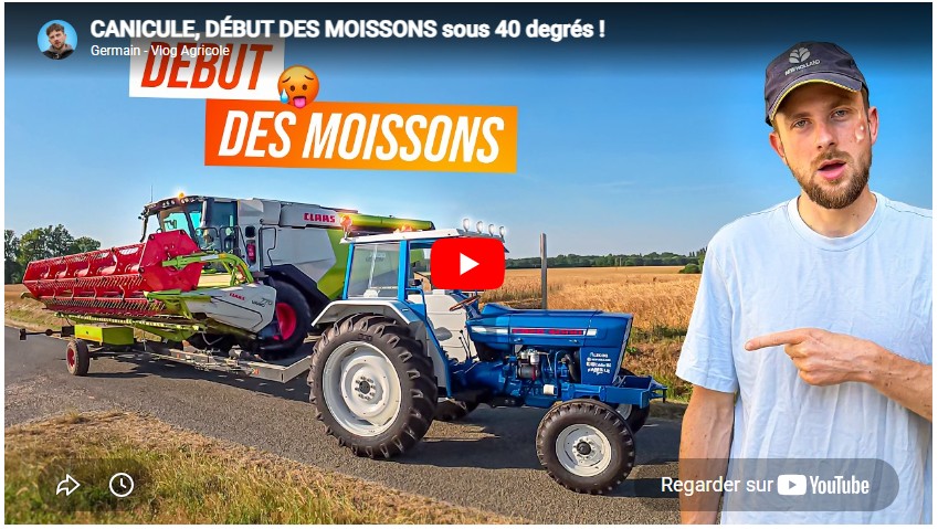Canicule, début de moissons sous 40 degrés !