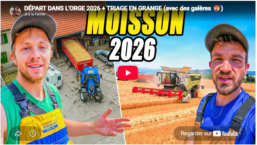 Départ dans l&rsquo;orge 2026 + triage en grange (avec des galères)