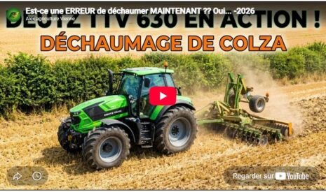 Est-ce une erreur de déchaumer maintenant ?? Oui… -2026