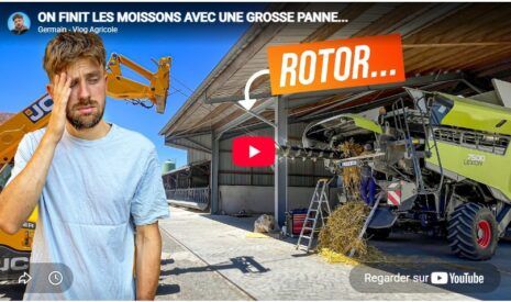 On finit les moissons avec une grosse panne…