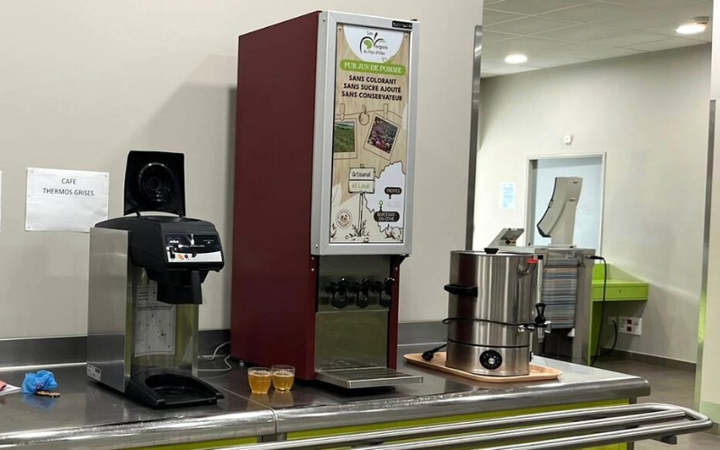Des distributeurs de jus artisanaux dans les écoles et les hôtels de l’Aube