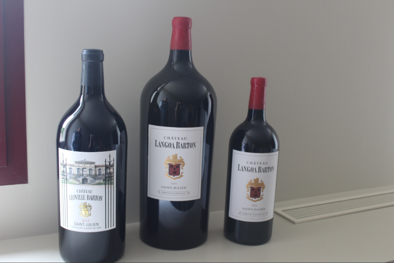 3 bouteilles de vin rouge Médoc Chateau Léoville Barton